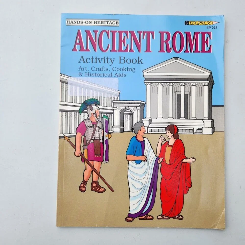 Ancient Rome Greece Hands-On Heritage Book Bundle Art, Crafts, Cooking, History